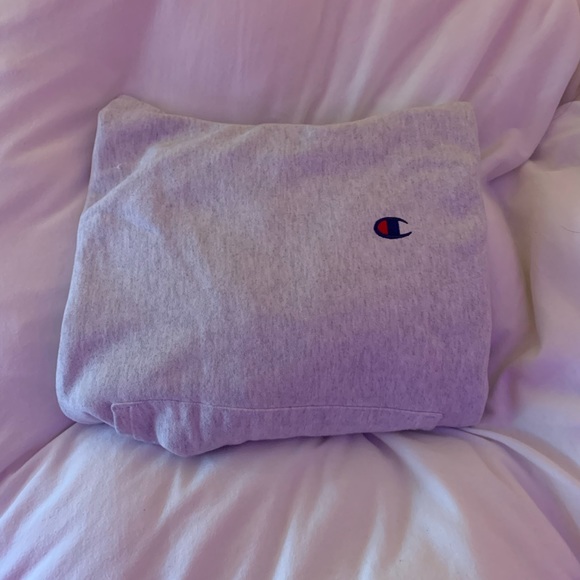 Champion Tops - light gray champion hoodie